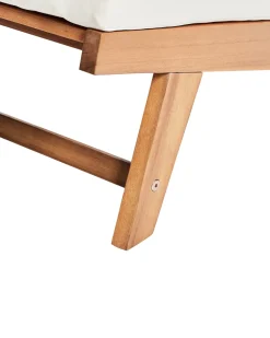 Stol med pude MICCIANO Akacietræ Cremehvid