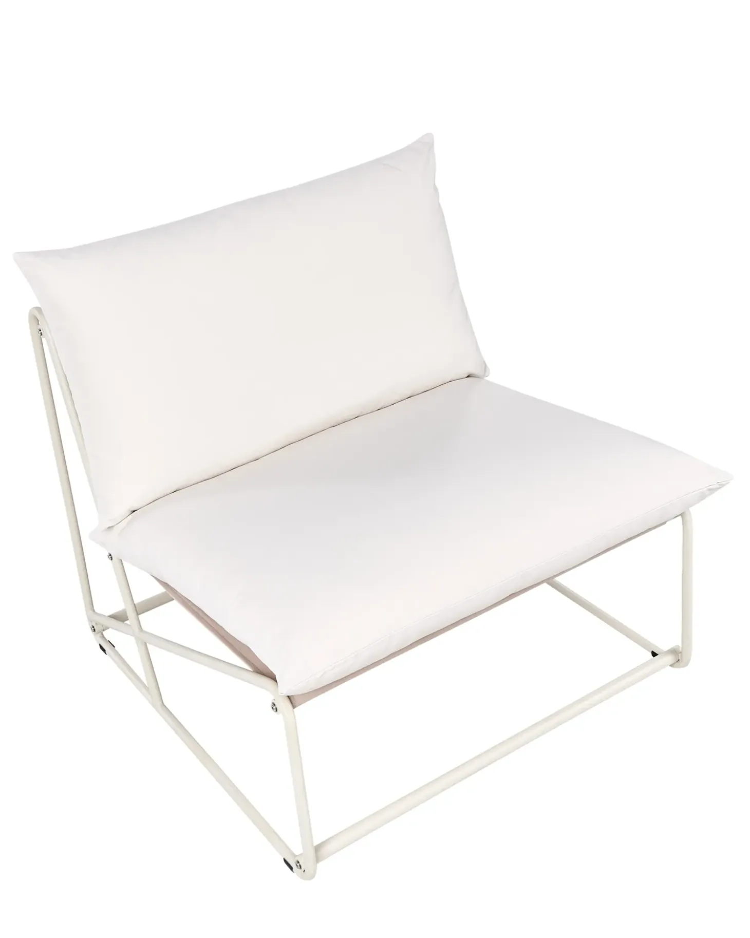 Stol med pude PICO Metal Lys Beige