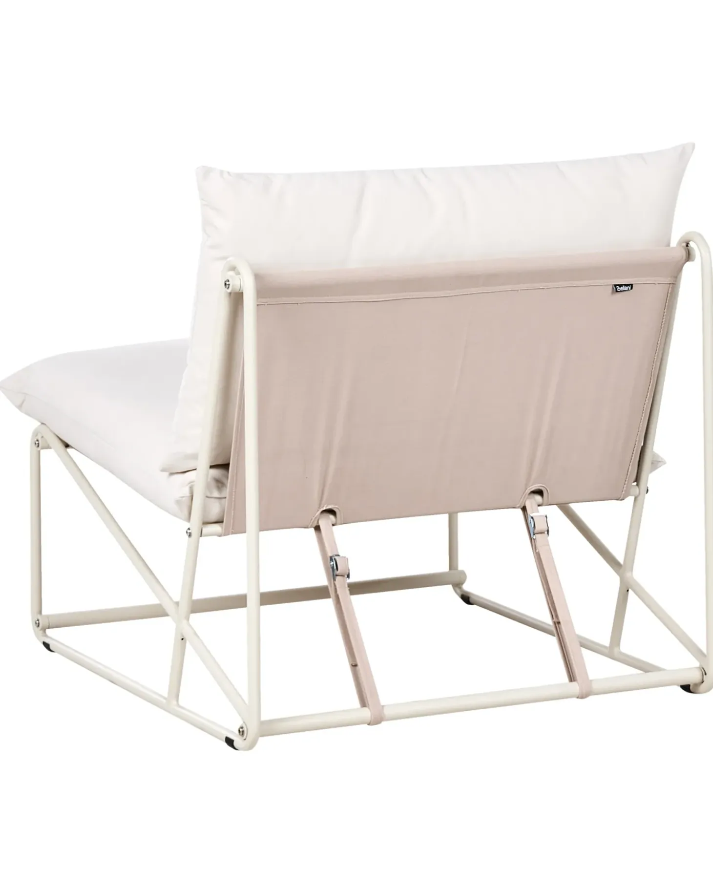 Stol med pude PICO Metal Lys Beige