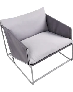 Stol med pude PONTE Metal Grå