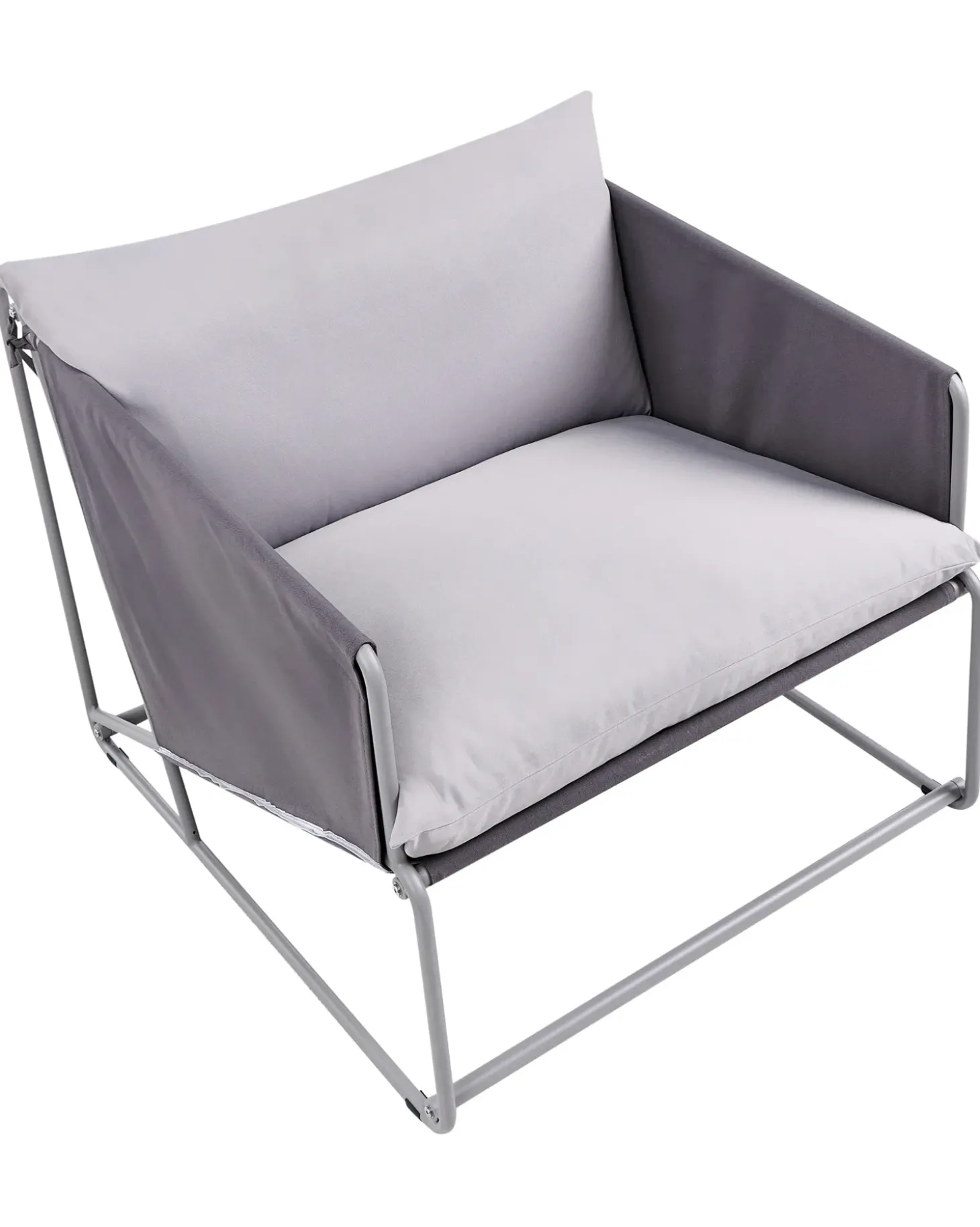 Stol med pude PONTE Metal Grå