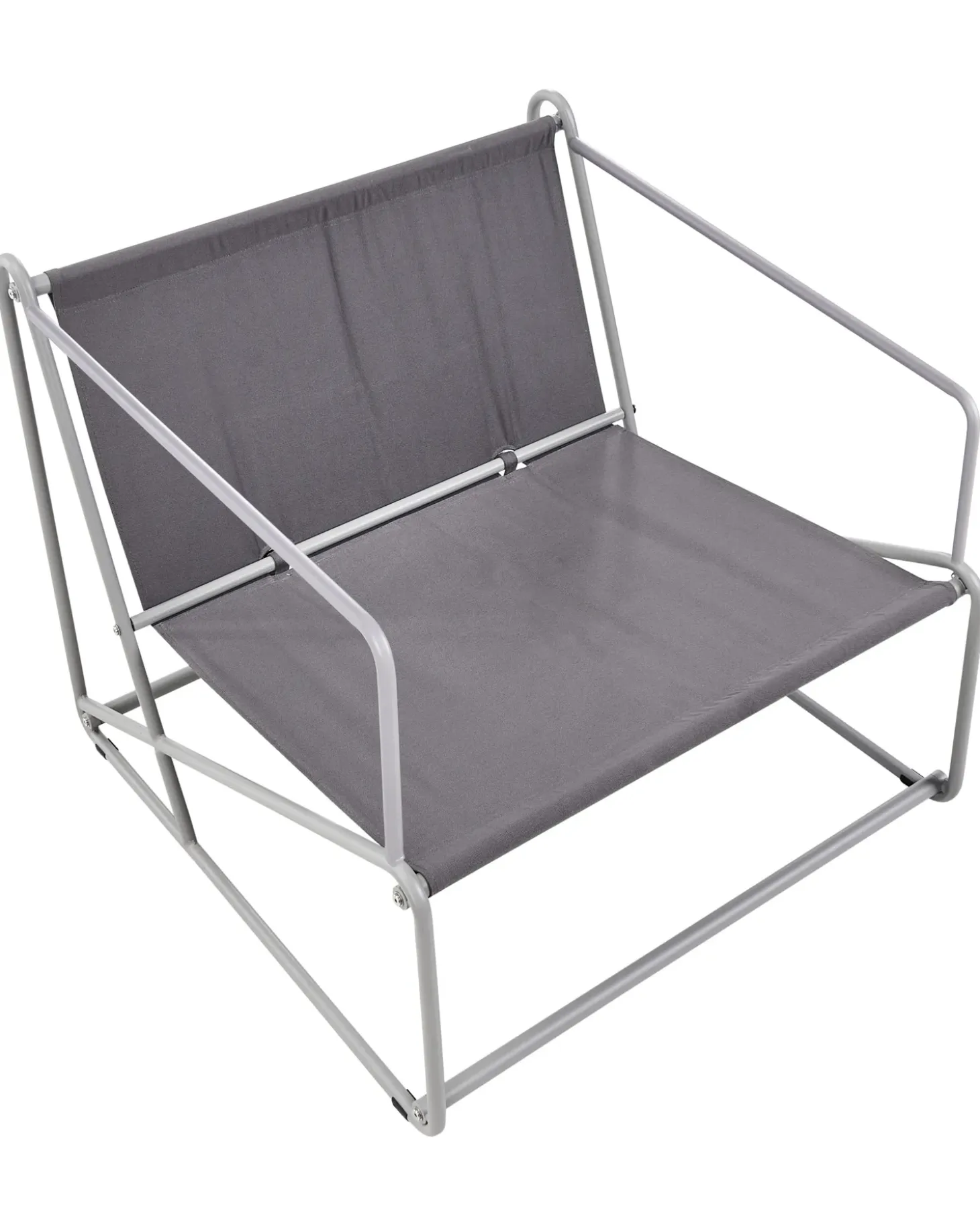 Stol med pude PONTE Metal Grå