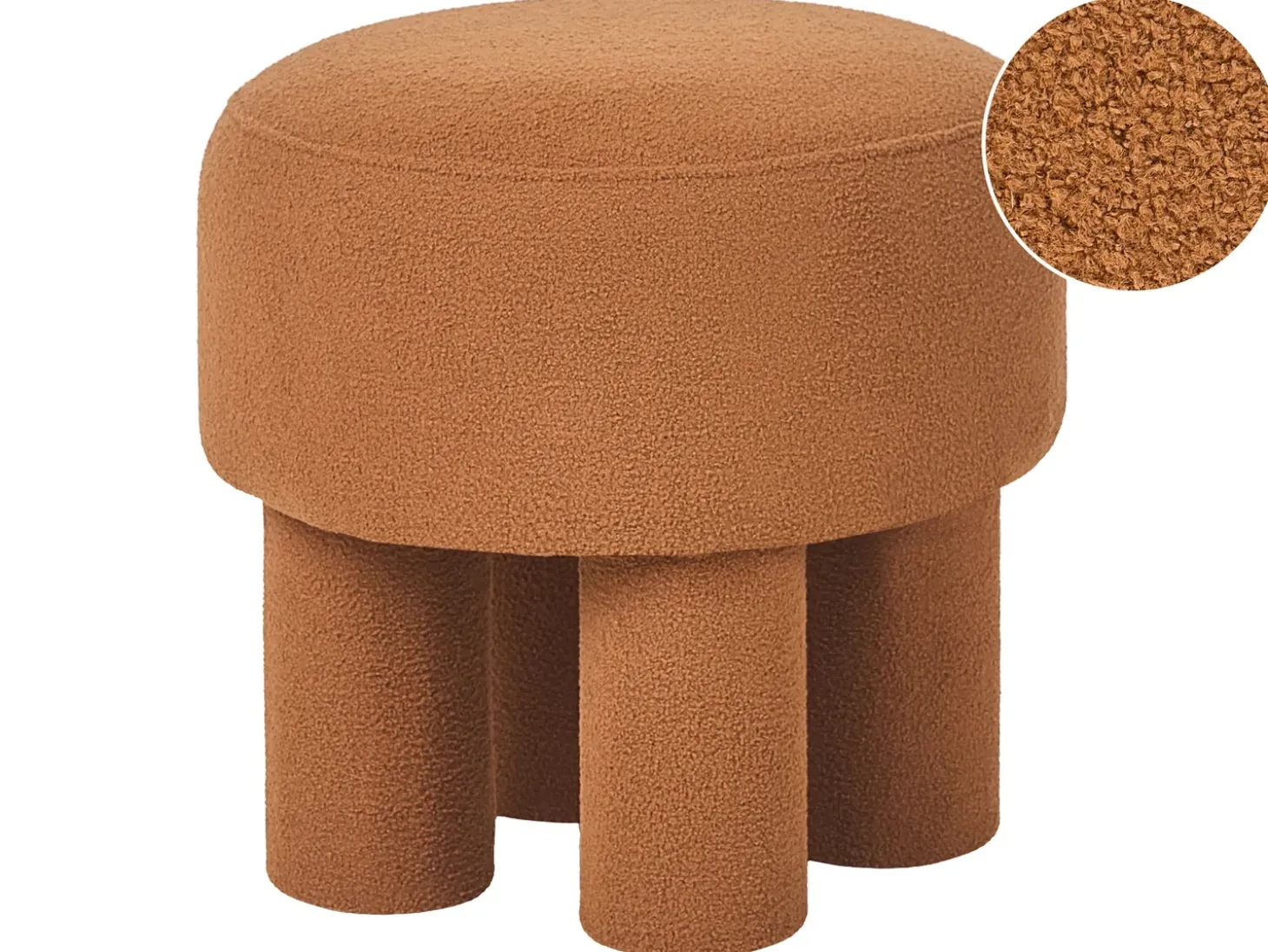 Taburet CANBY Boucle Orange