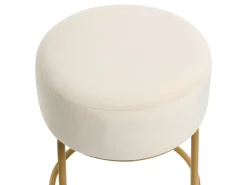 Taburet DELCO Velour Lys Beige
