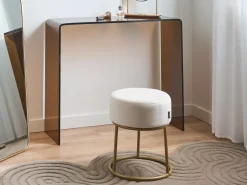 Taburet DELCO Velour Lys Beige