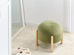 Taburet HELEN Velour Olivengrøn Grøn