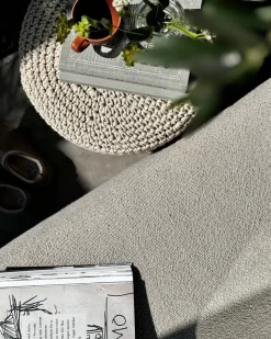 Taburet Macramé MARDAN Bomuld Beige