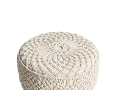 Taburet MANZAI Bomuld Beige