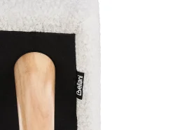 Taburet TAKOMA Boucle Hvid