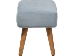Taburet TAKOMA Velour Grå