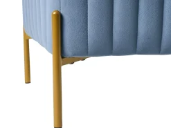 Taburet UTAH Velour Blå