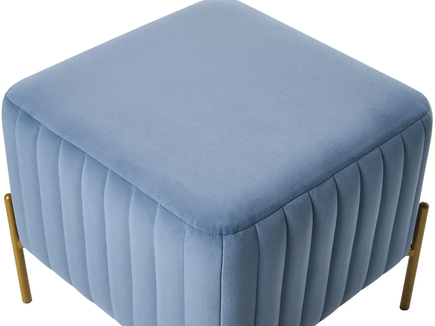 Taburet UTAH Velour Blå