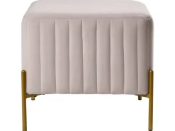 Taburet UTAH Velour Brungrå