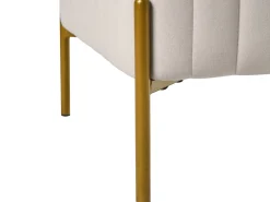 Taburet UTAH Velour Cremehvid