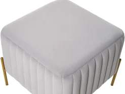 Taburet UTAH Velour Grå