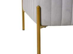 Taburet UTAH Velour Grå