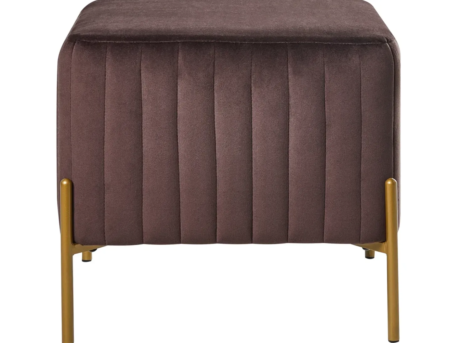 Taburet UTAH Velour Mørkebrun