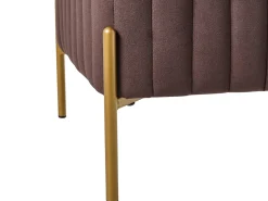 Taburet UTAH Velour Mørkebrun