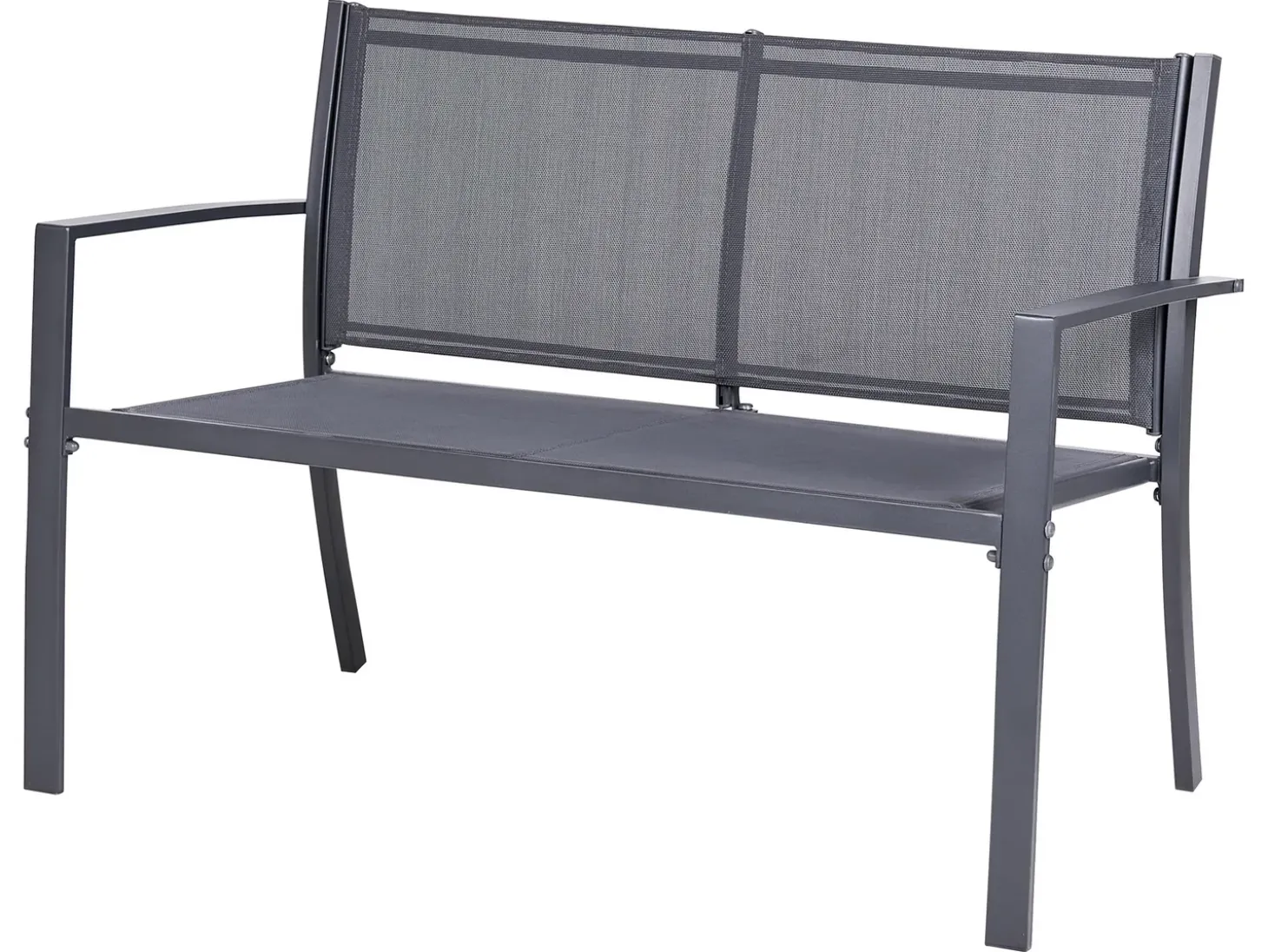 TAVOLETO 4 personers Loungesæt med bord Mørkegrå Metal