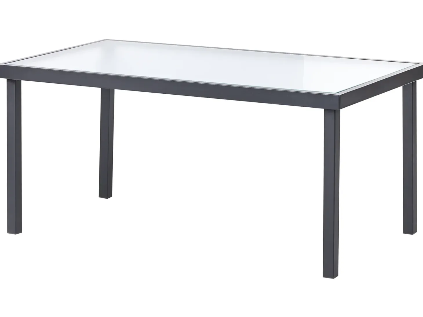 TAVOLETO 4 personers Loungesæt med bord Mørkegrå Metal