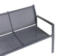 TAVOLETO 4 personers Loungesæt med bord Mørkegrå Metal