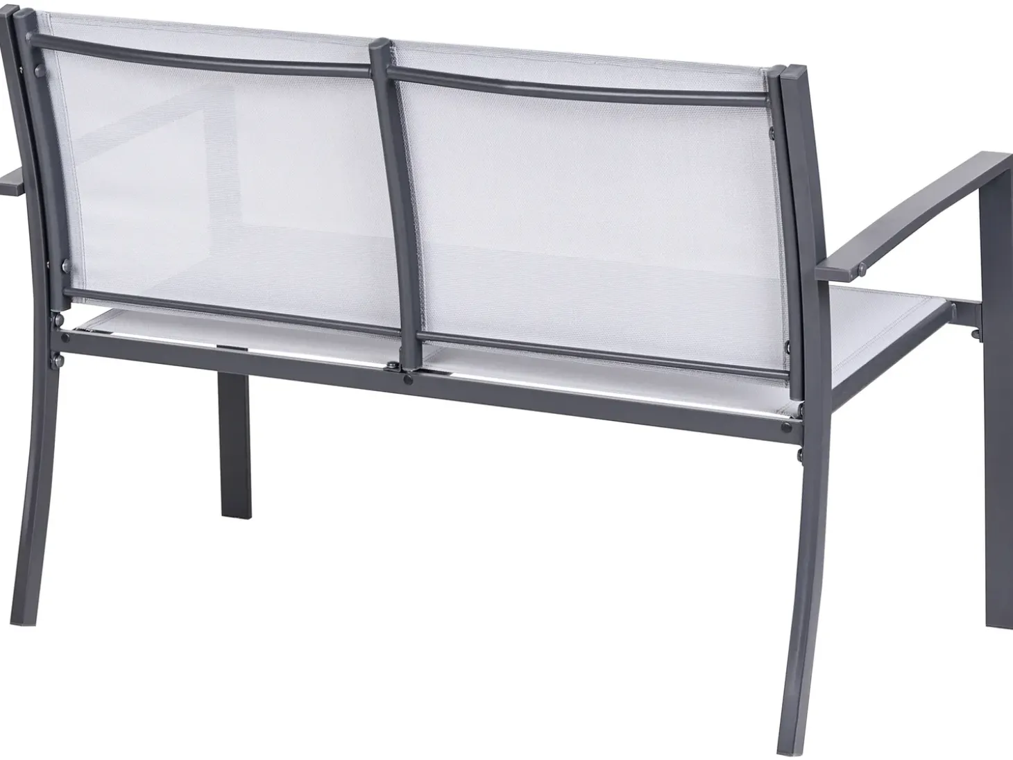 TAVOLETO 4 personers Loungesæt med bord Grå Metal