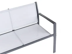 TAVOLETO 4 personers Loungesæt med bord Grå Metal