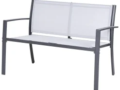 TAVOLETO 4 personers Loungesæt med bord Grå Metal