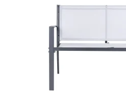 TAVOLETO 4 personers Loungesæt med bord Grå Metal