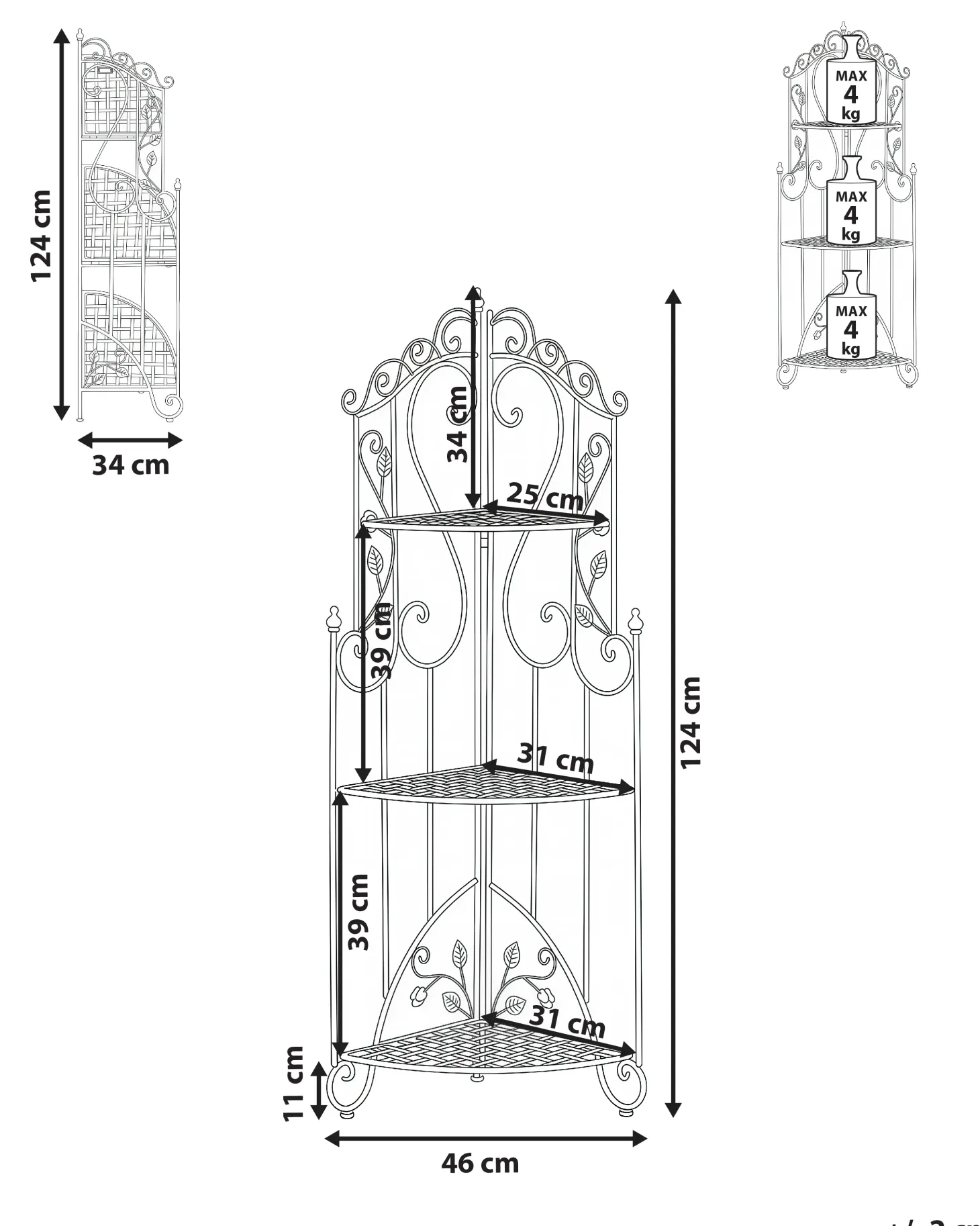 TEQUENDAMA Metal Hvid Foldbar