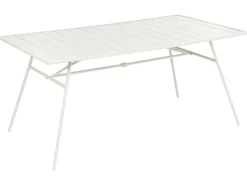 TERENZO 6 personers Havemøbelsæt Lys Beige Metal