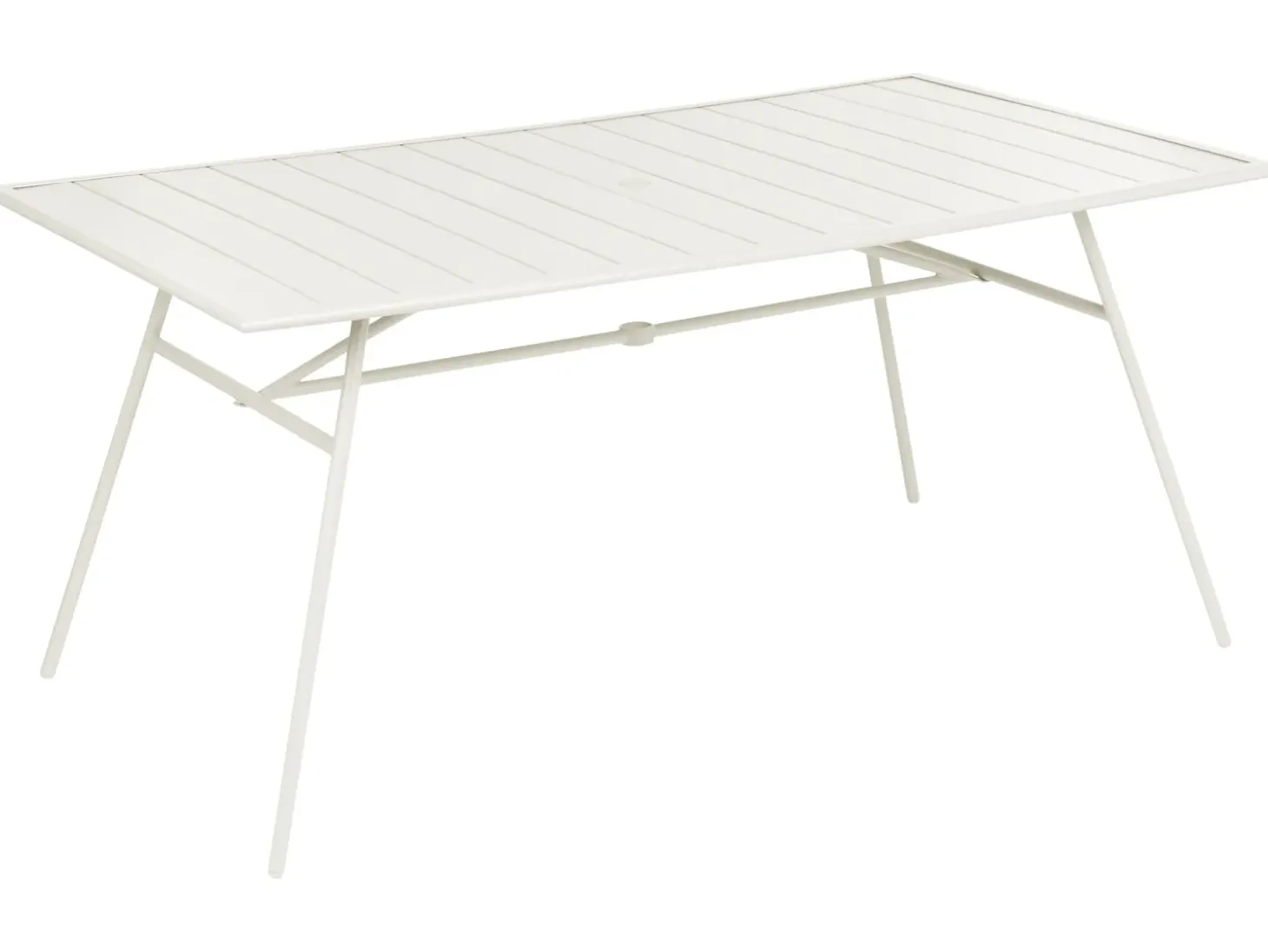 TERENZO 6 personers Havemøbelsæt Lys Beige Metal