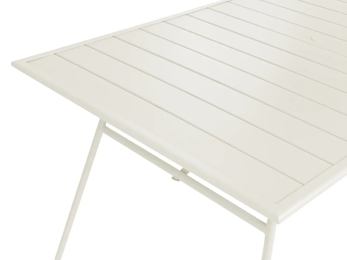 TERENZO 6 personers Havemøbelsæt Lys Beige Metal