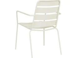 TERENZO 6 personers Havemøbelsæt Lys Beige Metal