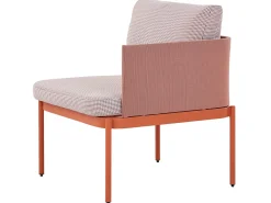 TERRACINA 2 personers Loungesæt med bord Orange Metal