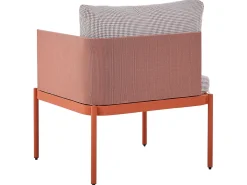 TERRACINA 2 personers Loungesæt med bord Orange Metal