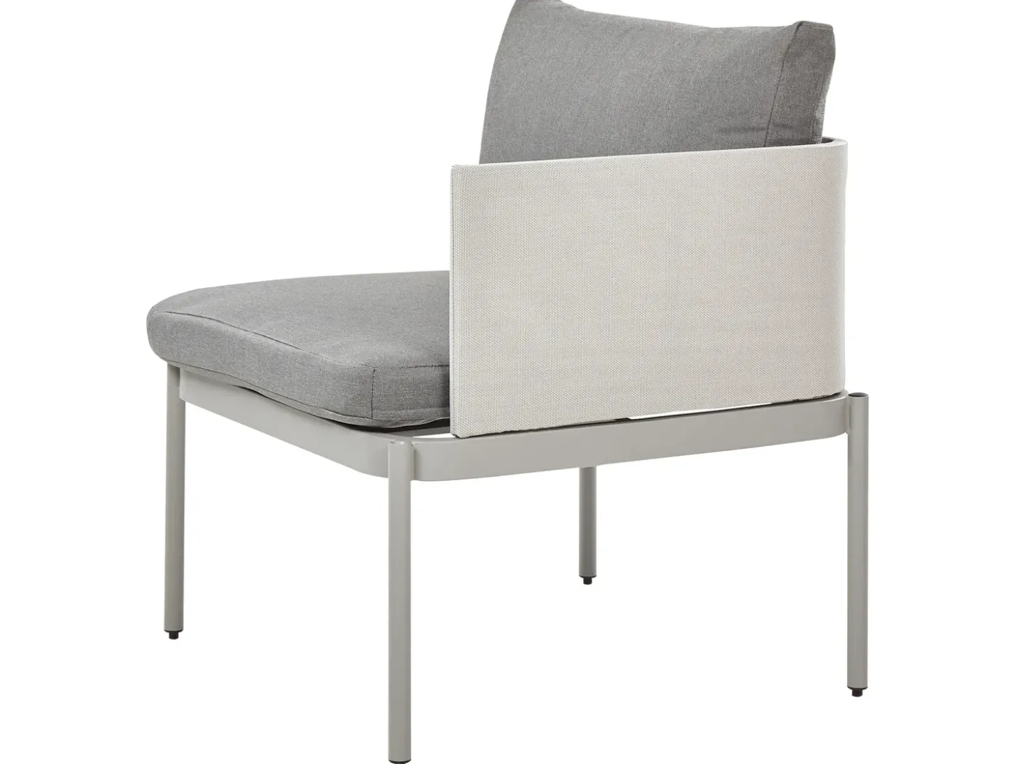 TERRACINA 2 personers Loungesæt med bord Lysegrå Metal