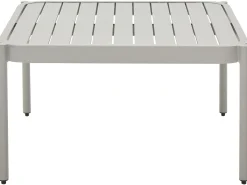 TERRACINA 2 personers Loungesæt med bord Lysegrå Metal