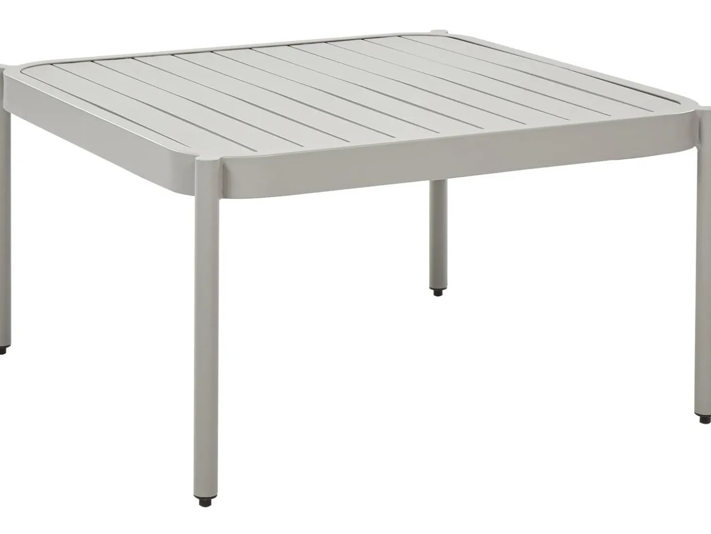 TERRACINA 2 personers Loungesæt med bord Lysegrå Metal