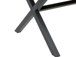 TIANO 4 personers Havemøbelsæt Sort Metal