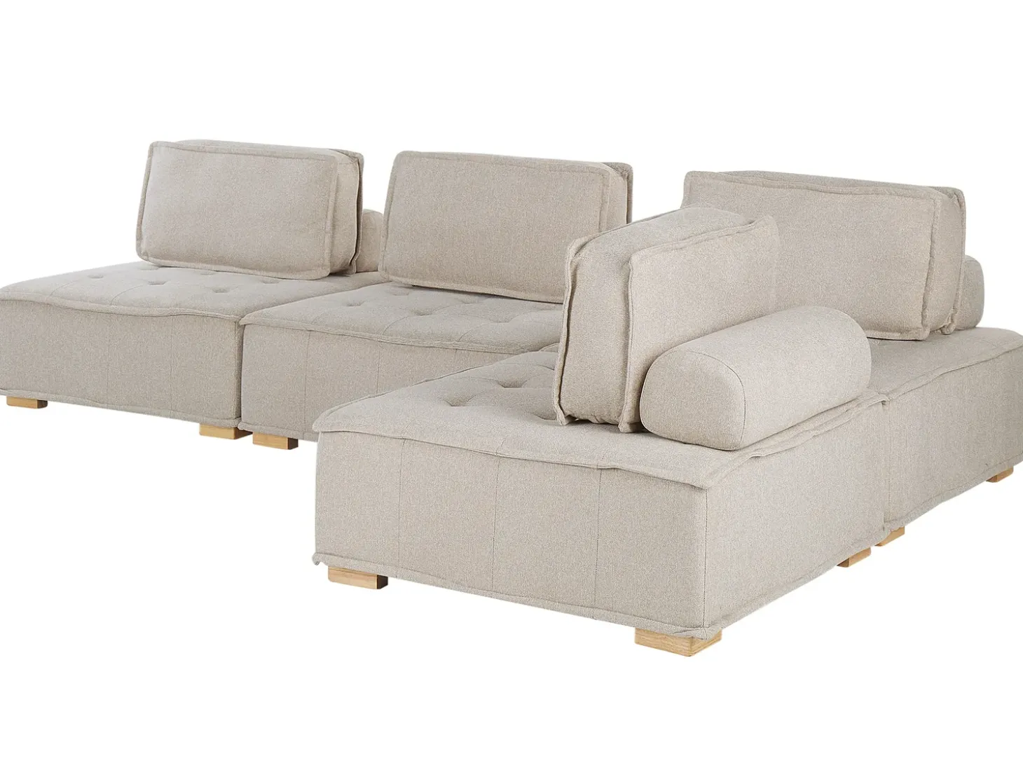 TIBRO 4 personers Hjørnesofa modul Højrevendt Lys Beige