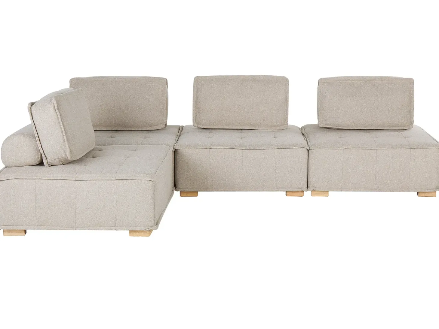 TIBRO 4 personers Hjørnesofa modul Højrevendt Lys Beige