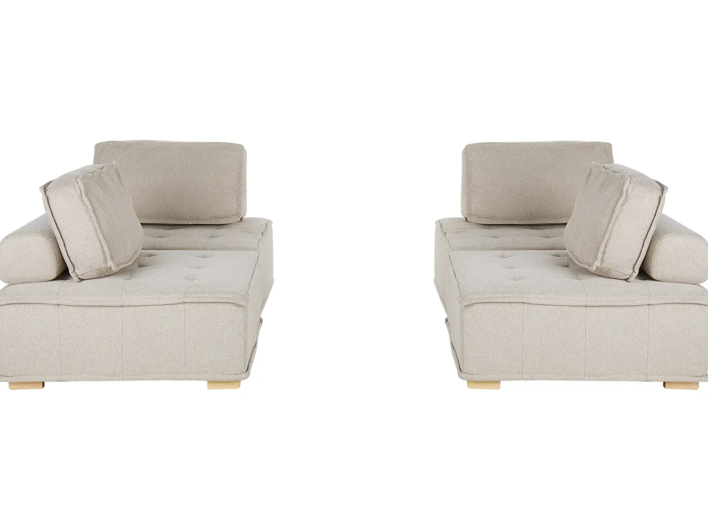 TIBRO 4 personers Modulsofasæt Lys Beige
