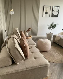 TIBRO 4 personers Modulsofasæt Lys Beige