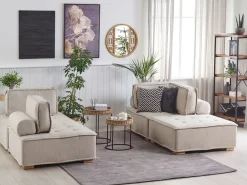 TIBRO 4 personers Modulsofasæt Lys Beige