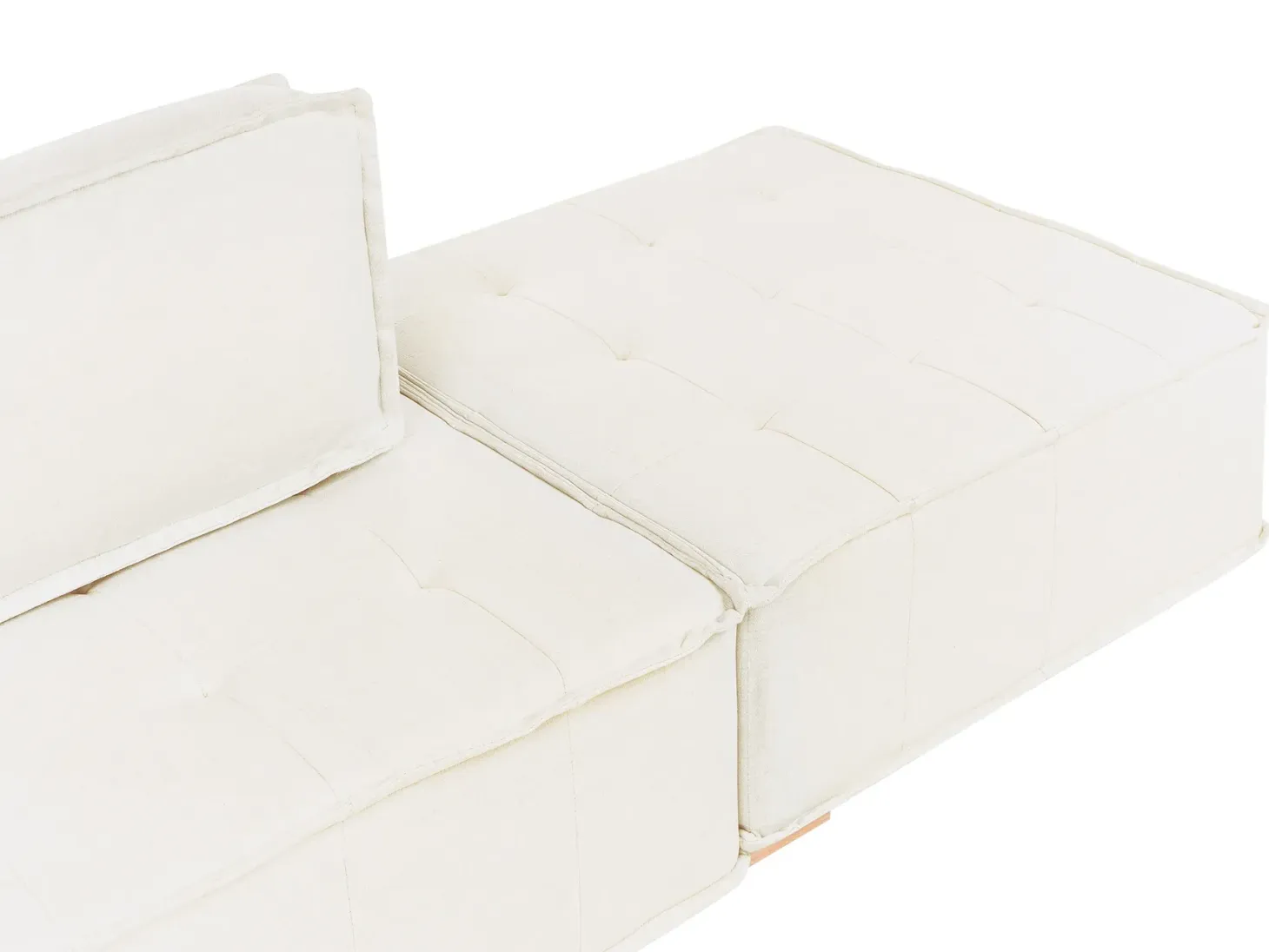 TIBRO 3 personers Modulsofa Cremehvid
