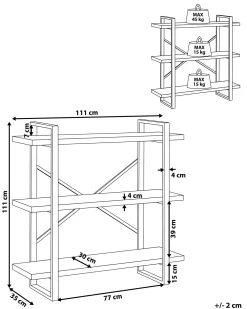 TIMBER 111 cm Lysebrun