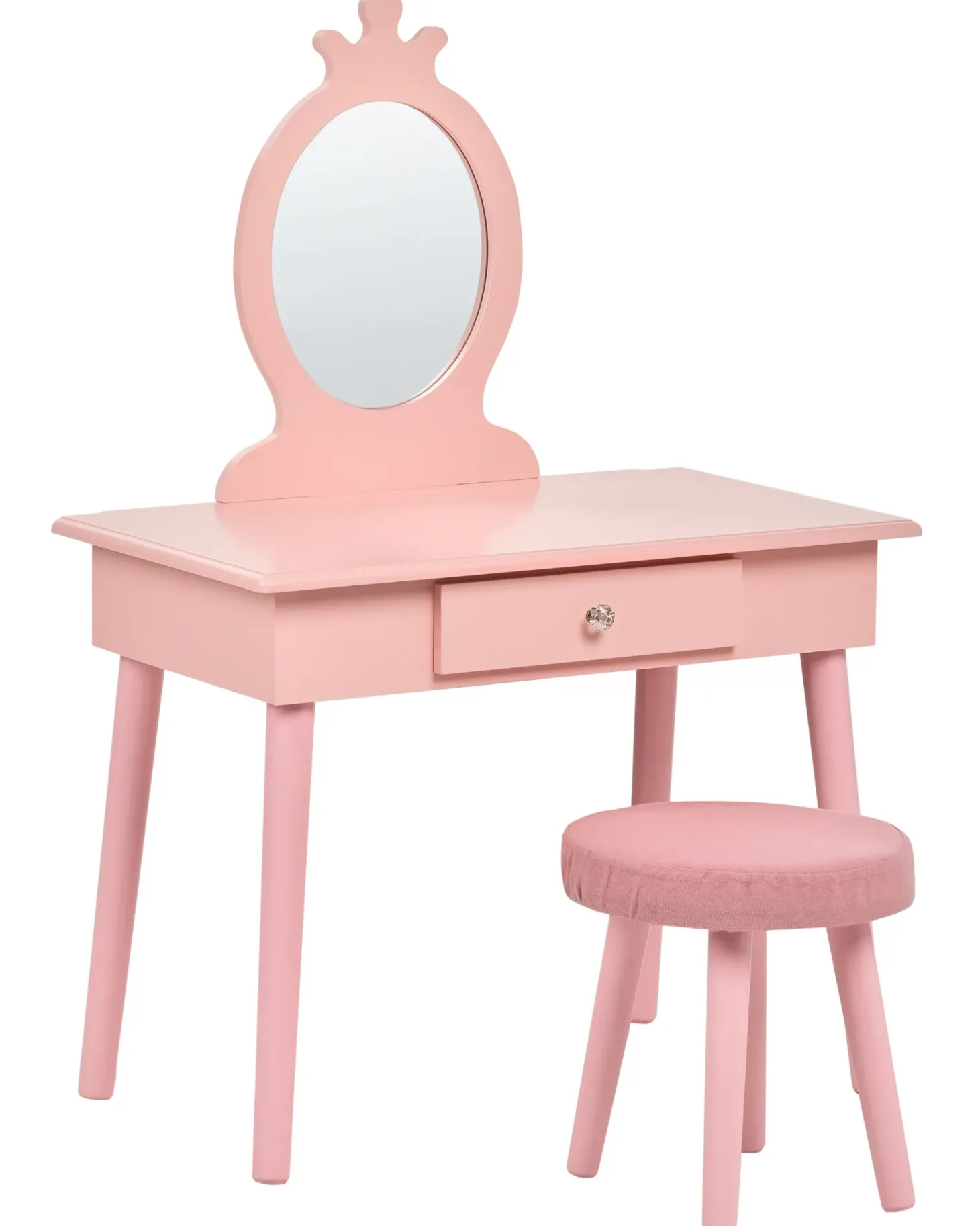 Toiletbord til børn med skammel MARGIE Lyserød