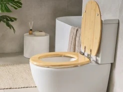 Toiletbræt CUAREIM Soft close Bambus Lysebrun