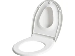Toiletbræt FAGNANO Soft close 2 i 1 Duroplast Hvid